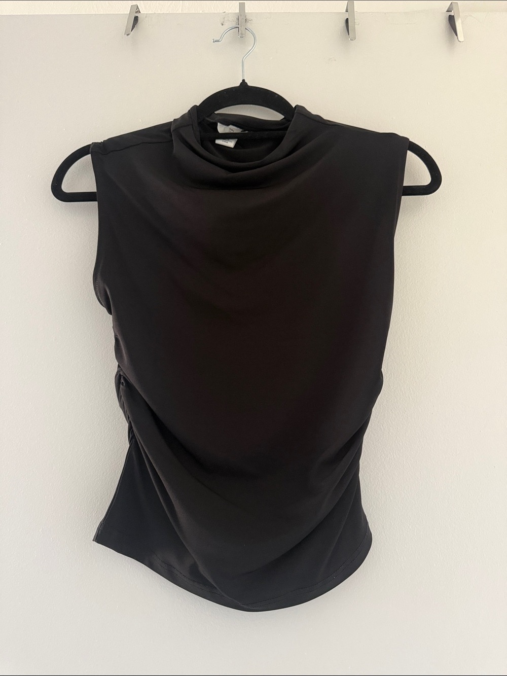 H&M Black Sleeveless Mock Neck Tank